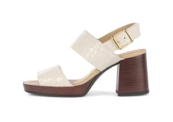 Bullboxer Sandalen Met Hak Gebroken Wit 256001E2L_CREMTD