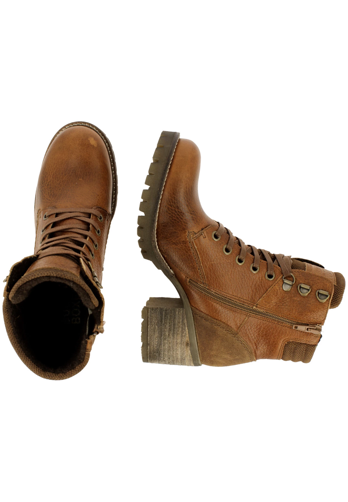 Bullboxer Enkellaarzen Tan/ Cognac 772M80653CMCOGTD - Afbeelding 2