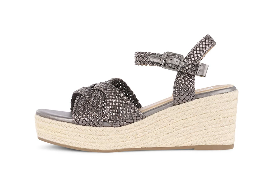 Bullboxer Sandalen Met Sleehak Gun Metal 268013F2T_GUNNTD