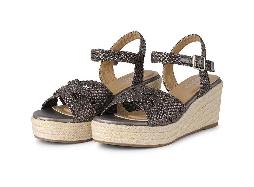 Bullboxer Sandalen Met Sleehak Gun Metal 268013F2T_GUNNTD - Afbeelding 3