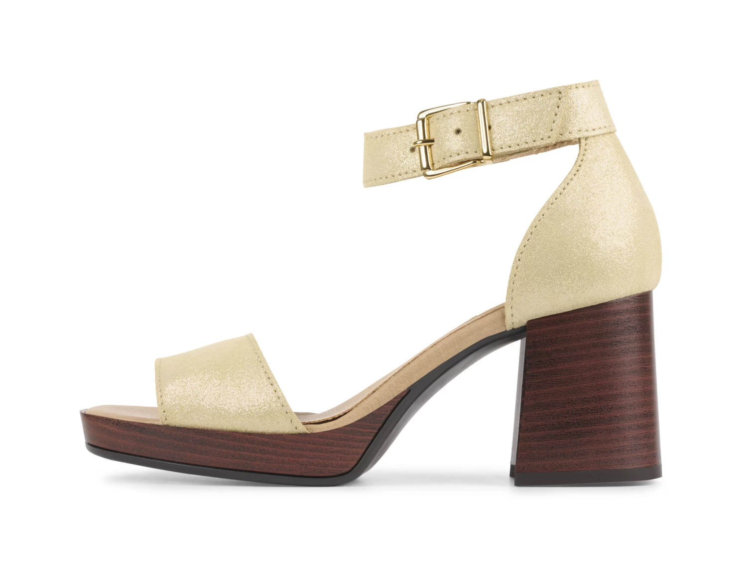 Bullboxer Sandalen Met Hak Goud 256000E2L_PLATTD