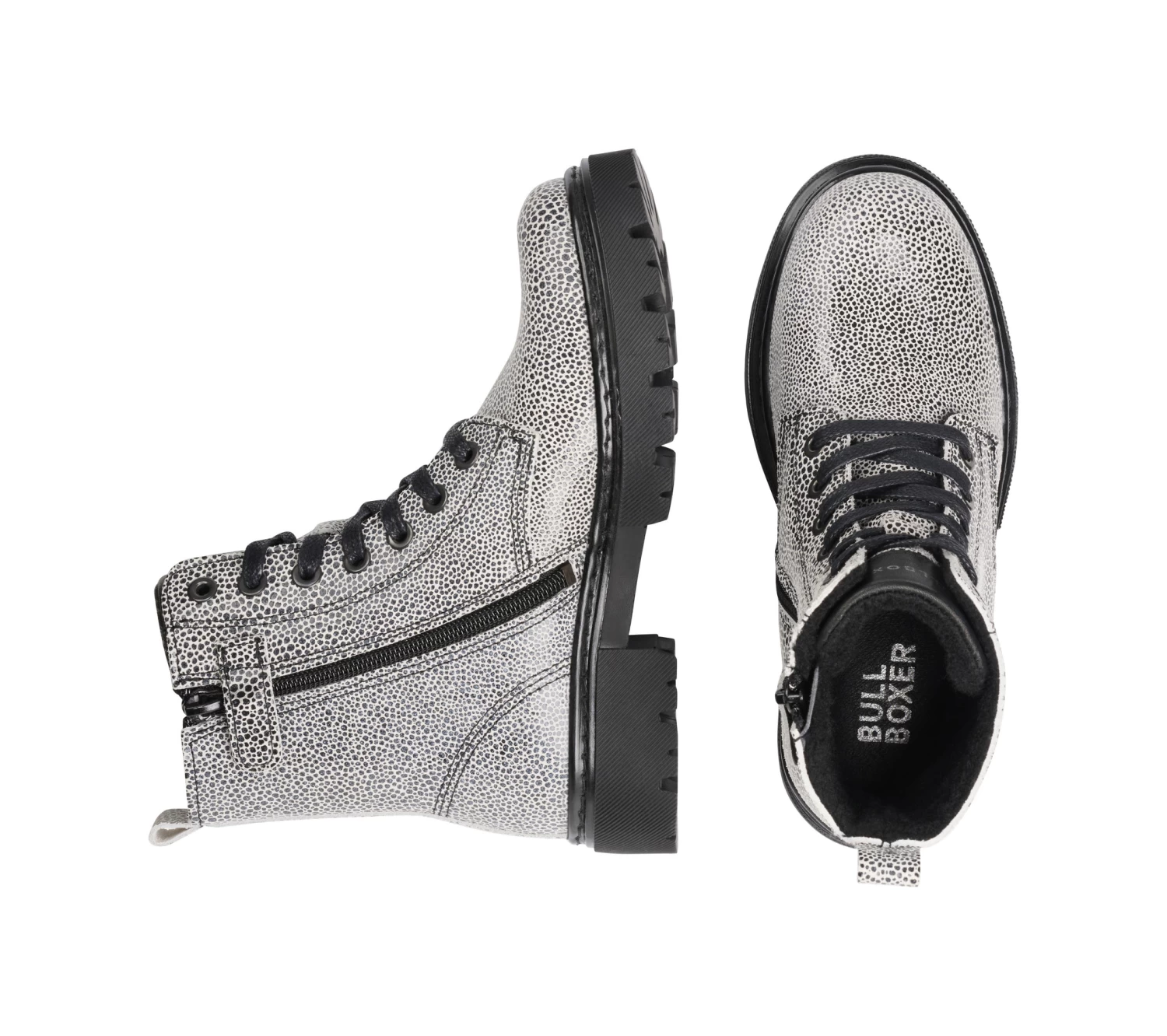 Bullboxer Boots Zwart/ Wit AJS500E6L_WHIBKB - Afbeelding 2