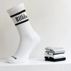 Bullboxer Sokken Heren Wit/ Zwart/ Grijs 3-pack